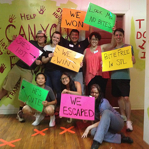 Trapped in a room with a zombie image